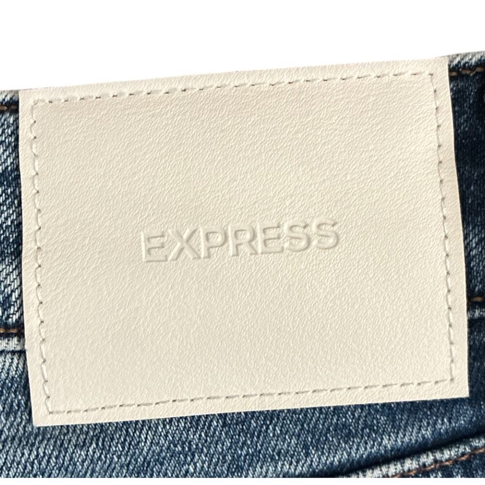 Express Women’s Relaxed Straight Ankle Blue Jeans size 10R - Picture 6 of 10